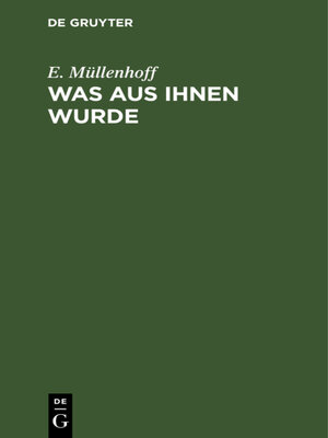cover image of Was aus ihnen wurde